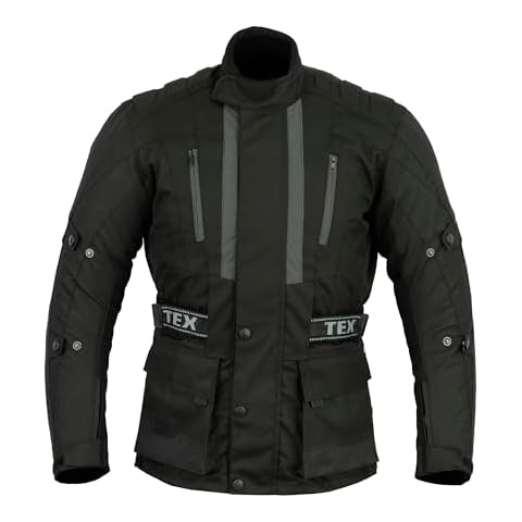 Texpeed Men's Waterproof Motorbike Jacket with CE Armour Cover