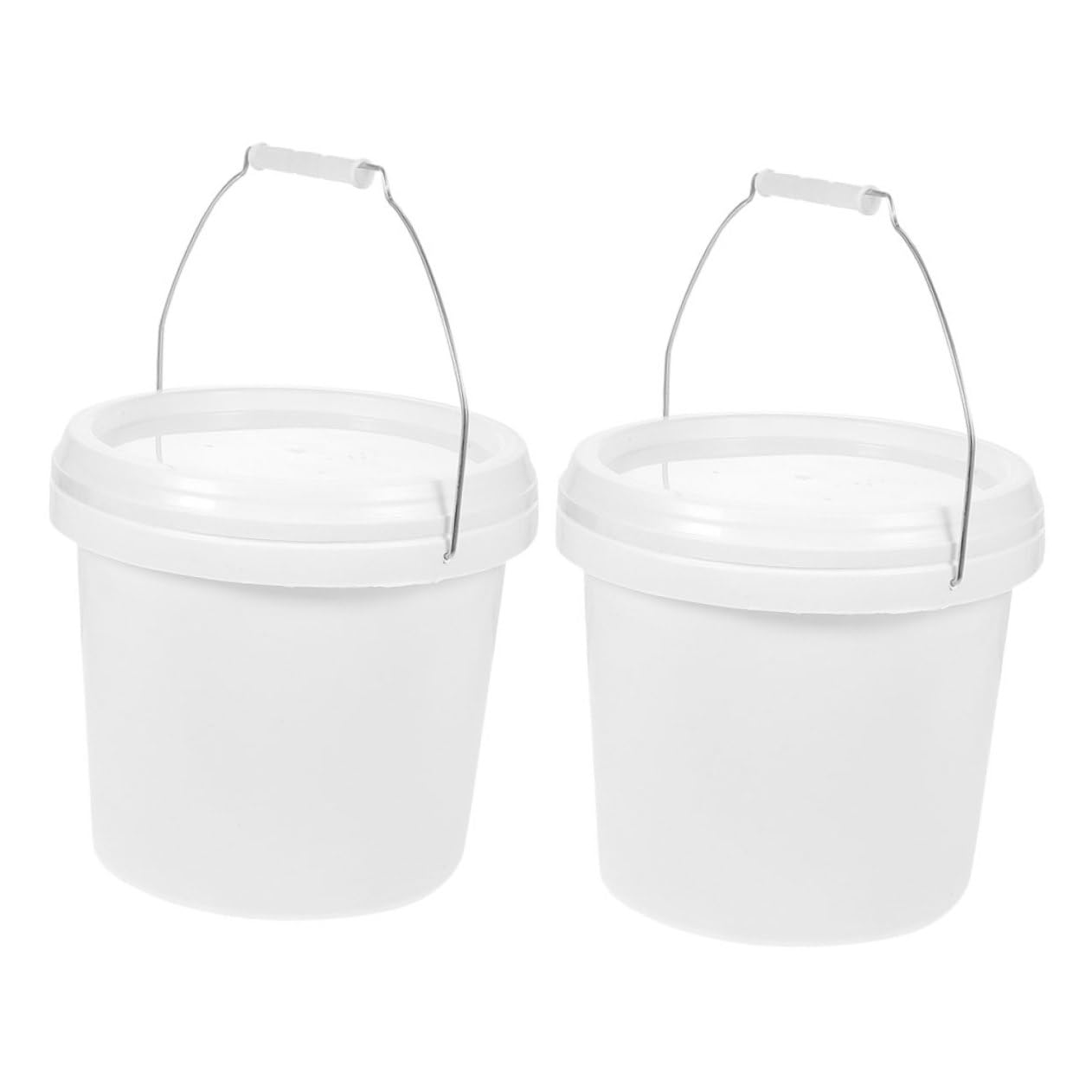 Amazon.co.jp: SEWOART 2個油漆桶 蓋付き 丸型カラーバケツ