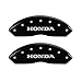MGP Caliper Covers 20203SHOHMB Matte Black Powder Coat Finish"Honda/H Logo" Engraved Caliper Cover with Silver Characters, Set of 4