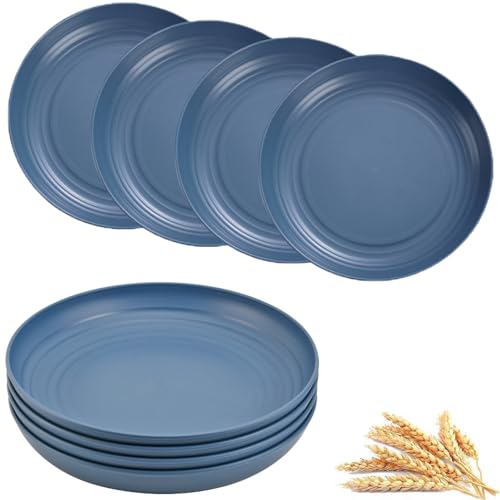 Wheat Straw Dinner Plate Set of 4 (8 Inch)