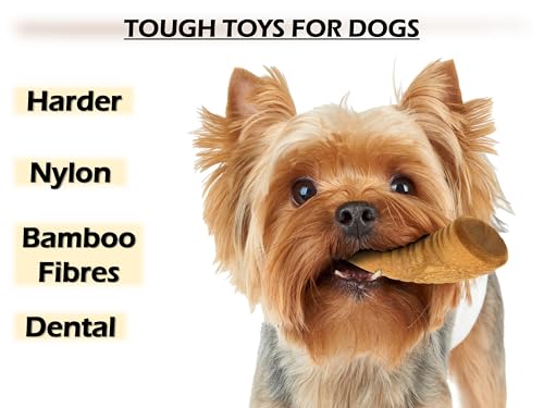 Petopedia 3x High Density BAMBOO Chew Toy, NYLON Tough Dog Toys, TREE BRANCH, ANTLER, HORN, Indestructible, Boredom, Sticks - Image 2