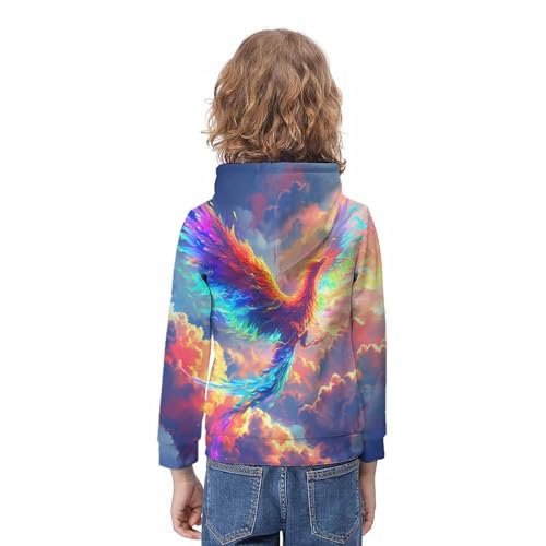 Sweat à capuche Le Phoenix pour ado et enfant de 10-12 ans - 4