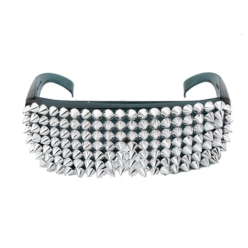 AOOOWER Fashionable Full Rivet Studded Sun Glasses Halloween Dressingup Eyeglasses For Fashion Individuals All Matching Eyewears
