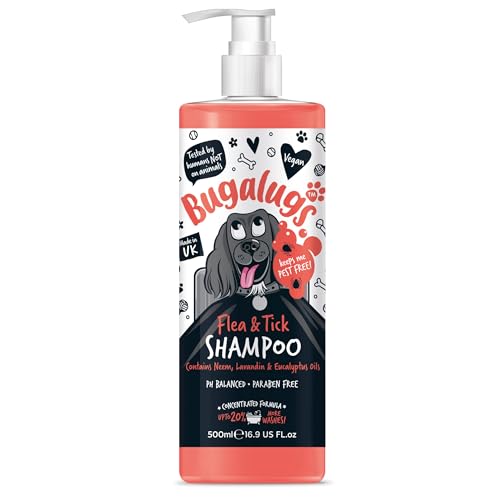Bugalugs Hundeshampoo Flöhe & Zecken 500 ml mit Neemöl
