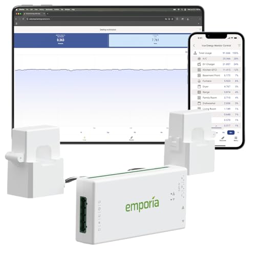 Emporia Vue 3 Home Energy Monitor - Smart Home Automation Module and Real Time Electricity...