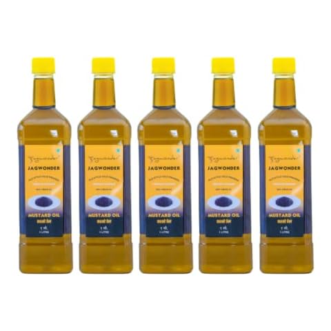 Jagwonder Cold Pressed Mustard Oil 5L Pack Cover