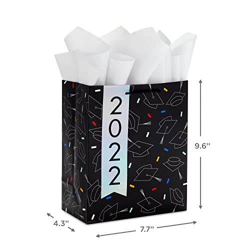 Hallmark-9-Medium-Graduation-Gift-Bags-with-Tissue-Paper-3-Bags-Holographic-2022-Rainbow-Mortarboard-Congrats-Grad-for-High-School-College-Law-School-Graduates