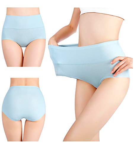 Cotton Panties High Waisted C Section Recovery Postpartum Soft Full Coverage Underwear for Women(7 Pack)4