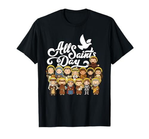 Dia de Todos os Santos Católico San Francisco Antonio Juana t-shirt