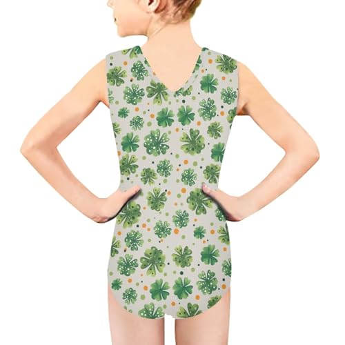 Image of Girls Fashion Print One Piece Swimsuit Bathing Suit Gymnastic Leotard for Kids, 5-14 Years