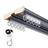 Applications polyvalentes : le kit de rail de rideau de plafond peut être utilisé dans divers environnements tels que les cloisons de pièce, les baies vitrées, les camping-cars, les ateliers, les balcons, les chambres, les bureaux, les hôpitaux, les salles de bains, les hôtels, etc