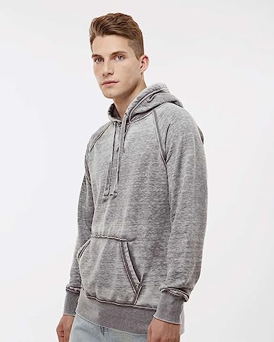 J. America Mens Vintage Zen Fleece Hooded Sweatshirt, L, Chambray3