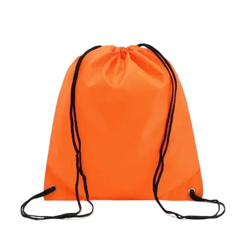Sac Cordon Lot de 10 sacs à dos cordon for chaussures, bandoulière(Orange)