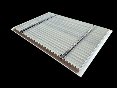 Image of Premium Central air Conditioning Grille- Linear Bar Grilles - Aluminium Powder Coated Grill, Ventilation Grill, Home Grill, ac Jali, Grill for Wall, Sidewall and Ceiling (18 inch * 12 inch)