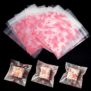200 Pieces Cellophane Bags Clear Self-Adhesive Cookie Bags Plastic Sweet Bags for Bakery, Cookie, Candies, Biscuit, Jewelry, Soaps, Cards and Dessert (10 × 10 cm)