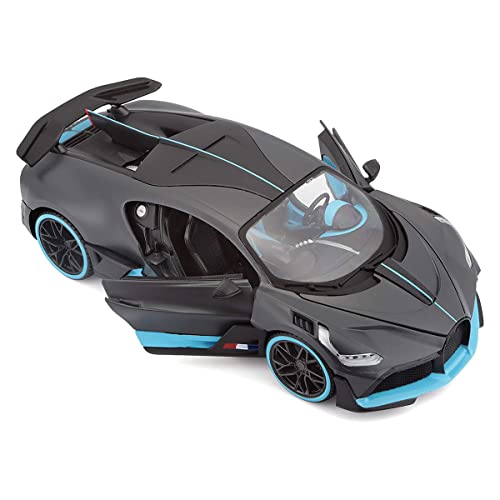 Image of DEUSON ECOM 1:32 Scale Divo Toy Car for Kids Diecast Metals with Light Sound Pullback Openable Door, Black