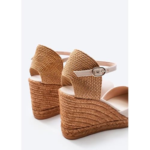 Image of VISCATA Satuna Women's Sandals Espadrille Canvas Buckle Wedges