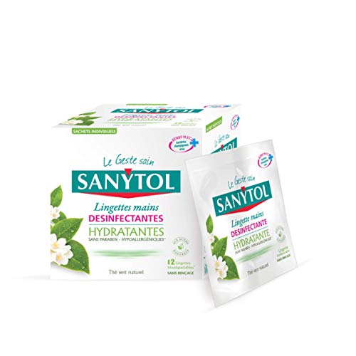 Sanytol Lingettes Désinfectantes Individuelles Mains 1x12