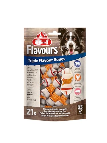 Produktbild von 8in1 Triple Flavour Knochen XS - 3 x 21 Stk.