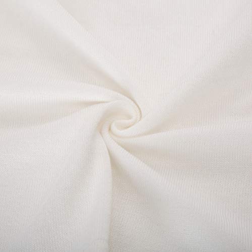 Kancy Kole Women's 3/4 Sleeve Ivory Knit Cardigan For Dress 1950S Style Shrugs Sweaters (Ivory,M) #TOP5