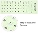2PCS Pack Universal English Keyboard Stickers Glow in The Dark, Keyboard Letters Stickers for Computer Laptop Notebook Desktop (English-Glow)