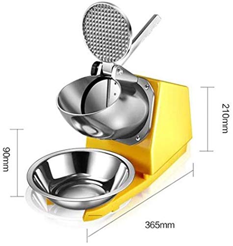 Ice crusher Elektrische, bewegliches Gewerbe Doppelmesser Eismaschine 300W Schnee-Kegel-Maschine Milk Tea Shop Smoothie… – Bild 6