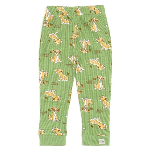 Image of Disney Boys' Loungewear Waffle Knit Sweatshirt and Pants Set for Baby & Kids