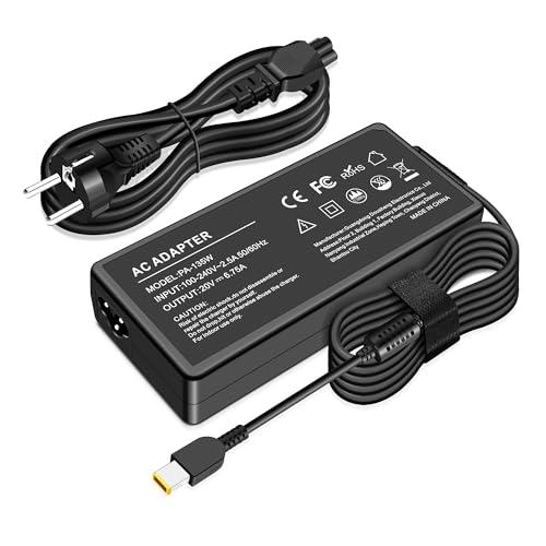 Cargador de 135 W Compatible con Lenovo Universal Thunderbolt 3 4 Essential Smart Dock Gen 1 2, estación de Acoplamiento Ultra/Pro Gen 1, estación de Acoplamiento híbrida USB-C/USB-A