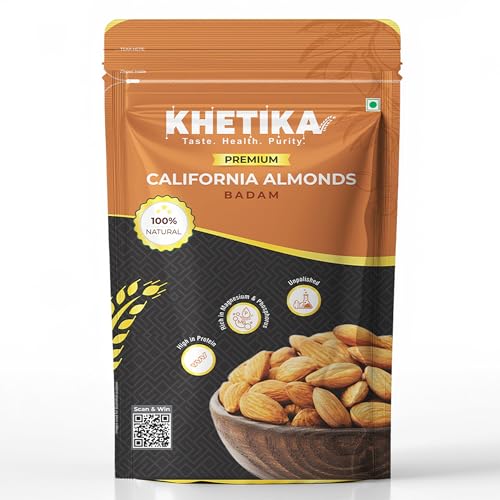 Image of Khetika Premium California Almonds 100g | Almonds, Badam, Badam Giri