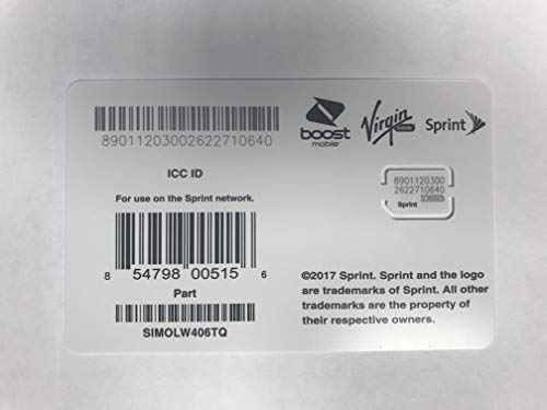 Sprint Sim SIMOLW406TQ  - //coolthings.us