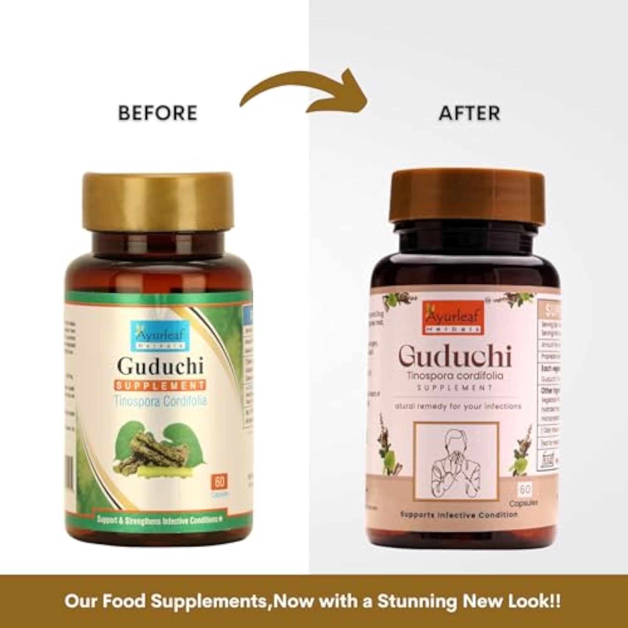 Ayurleaf Guduchi Capsule, Immune Booster, 60 Capsules