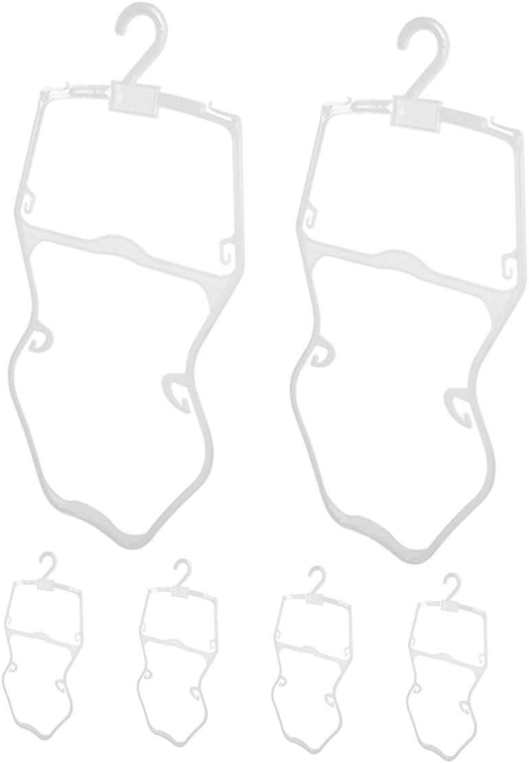 SUPVOX 6pcs Plastic Swimwear Hangers for Clothes, 6pcs Clothes Hangers for Bathing Suits and Outfits, Lightweight Closet Storage for Boys and