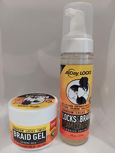 All Day Locks & Braid Foam Control + Braid Gel Combo