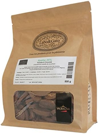 Valrhona Azelia 35 Chocolat Lait Noisette De Couverture Creation Gourmande Feves 500 G Amazon Fr Epicerie