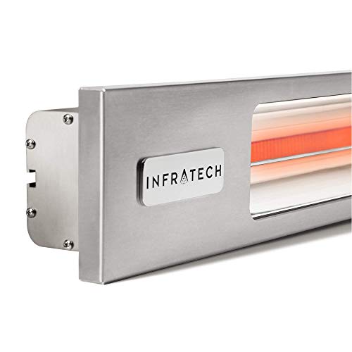Infratech Sl-3024 Ss Slimline 63.5" Single Element Fixture 3000 Watt, 240 Volt, Silver Finish #TOP1
