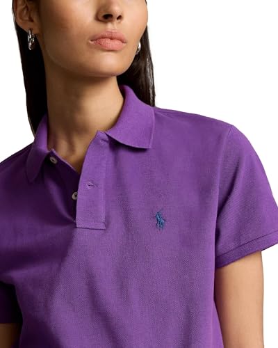 Image of Polo Ralph Lauren Women's Classic Fit Mesh Polo Shirt, PalomaPurple, Small