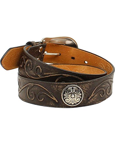 Nocona Women's Brown Scroll Concho Belt N34997012