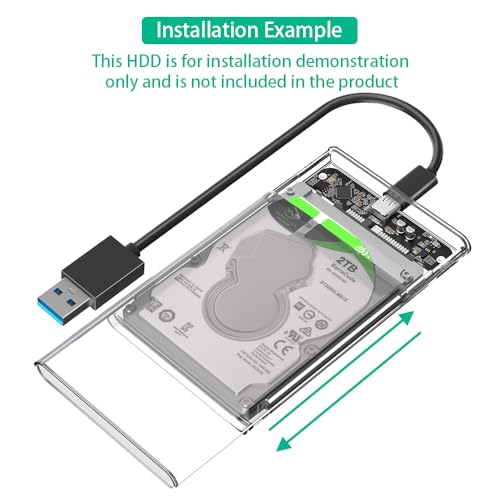 Caja externa para disco duro SATA 2.5" con USB C 3.1 miniatura 4