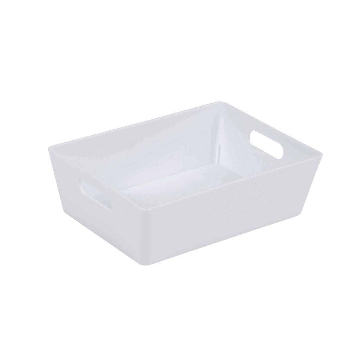 Wham 770ml White Studio 3.1 Rectangular Basket - Set of 5 - Storage & Organisation