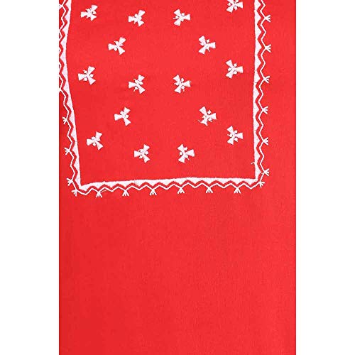 Image of STOP to start Women's Crepe Straight Kurta (205265233 Red Extra Large)