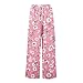 Women’s Summer Floral Boho Wide Leg Pants Flowy Casual Palazzo Pant High Waisted Loose Trousers Cruise Outfits