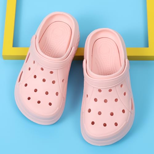 Image of FLIOZY Women's Gardener Platform Clogs Slippers Hight Heels Mules Clog Wedge Sandals Outdoor Beach Shoes