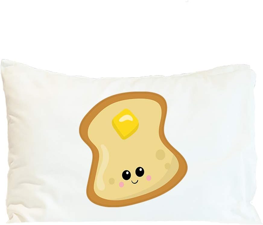 Style In Print Custom Pillow Case Toast Butter Food and Beverages Polyester Home Decor Bed Pillow Covers Personalized Text Here 30x20 Inches