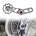 Zxpjkyu Bike Chain Tensioner Cycling Parts Bike Chain Stabilizer Bicycle Chain Tensioner for Biking, SilverwithGuideWheel