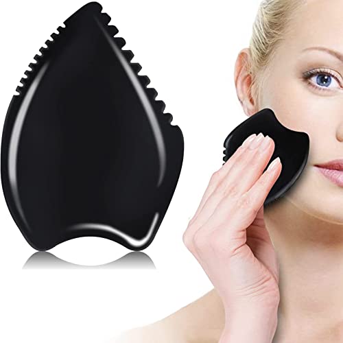 Guasha para el Masaje Facial, Gua Sha Piedra Gua Sha Facial Tratamiento Facial Piedra en Forma de Corazón Herramienta de Masaje Antiarrugas Para el Rostro para Facial Herramienta de Masaje Cover
