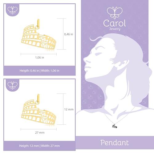 Carol Jewelry 14k Colosseum Rome Solid Yellow Gold for Fashionable Women
| Carol Jewelry 14k Colosseum Rome Solid Yello