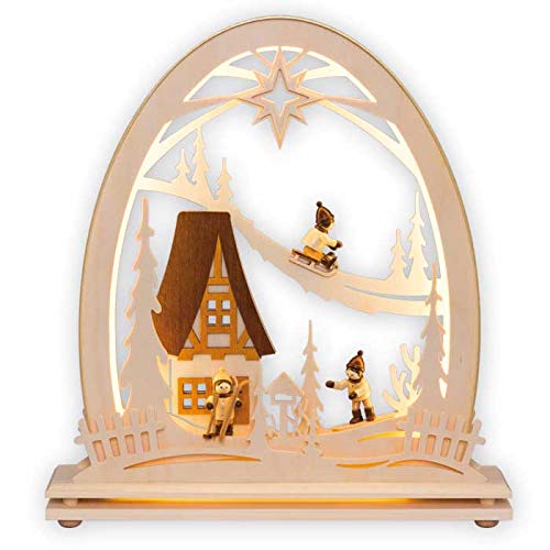 Seidel LED Schwibbogen 30 cm Winterkinder - Echt Erzgebirge®