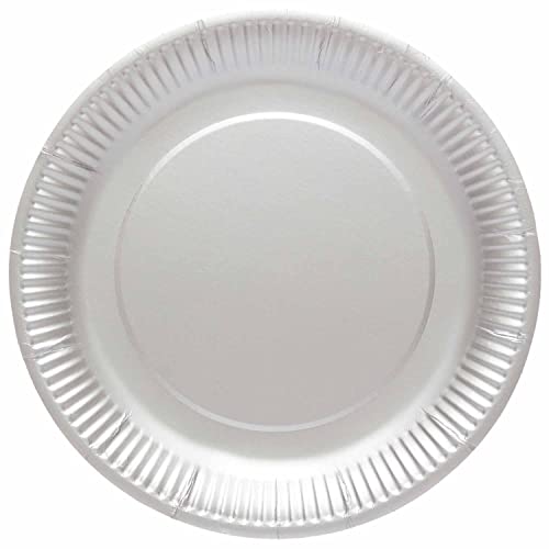 amscan-Assiettes en Carton Gris, 9915400-215-66
