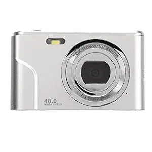 Tangxi Digital Camera, 1080P 2.4 Inch Ips Display Mini Compact 128 GB Pocket Camera With 16X Zoom, Portable And Rechargeable Video Camera For Adults, Students, Kids, Travel (Space Silver)