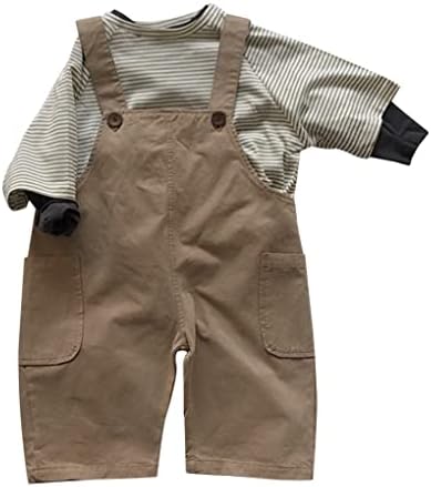ACMEDE Toddler Baby Boys Girls Dungarees Cotton Bib Overalls Jumpsuit Spring Summer Little Girl Boy Overalls Pants Casual Unisex Kids Boys Loose Fit Dungarees Rompers Age 0-6 Years